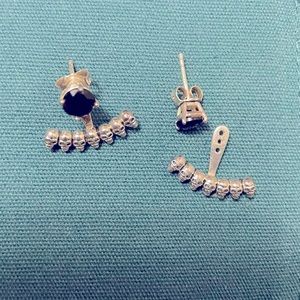 Thomas Sabo sterling silver earrings with earrings jackets